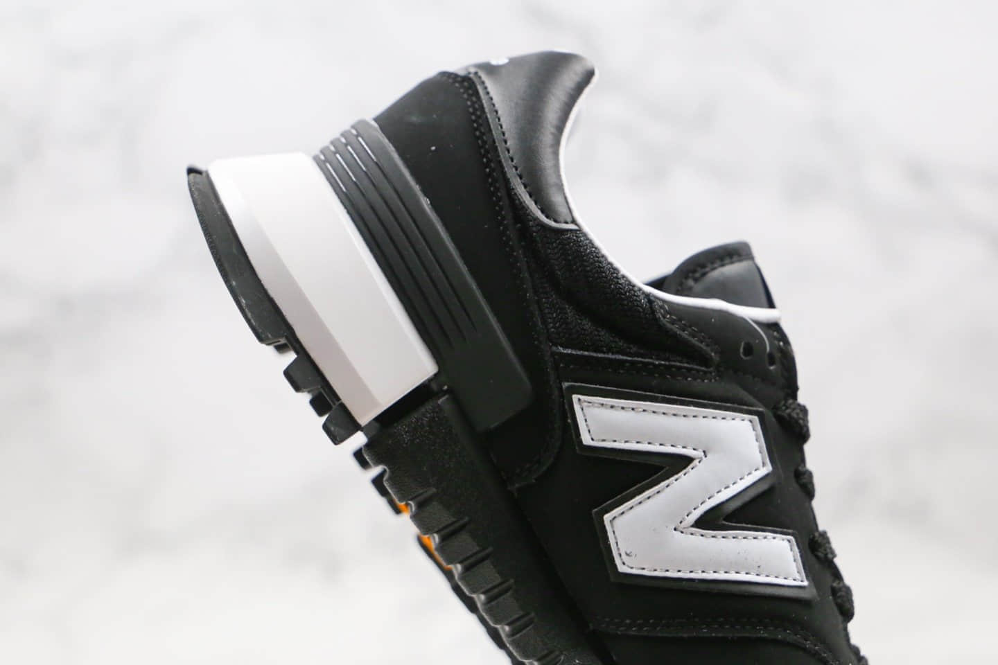 新百伦Comme Des Garcons Homme x New Balance Rc1300纯原版本NB1300复古跑鞋黑白色独立大底私模 货号:MS1300WJ