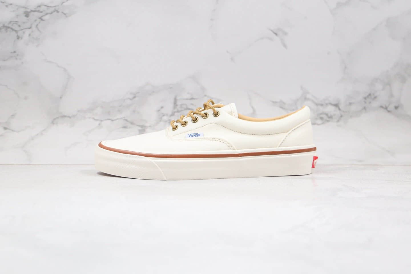 万斯Vans Era 95 DX公司级版本低帮米白色复古风安纳海姆牛皮鞋带硫化板鞋原楦头纸板打造 货号:VN0A2RR11VE