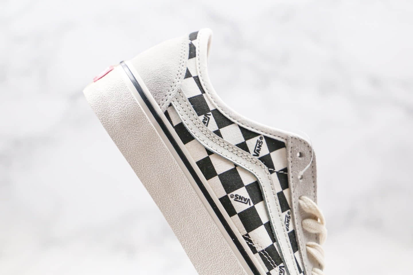 万斯Vans Style 36 Cecon SF公司级版本低帮半月包头棋盘格子白黑色小红书爆款原盒原标 型号:HJ03