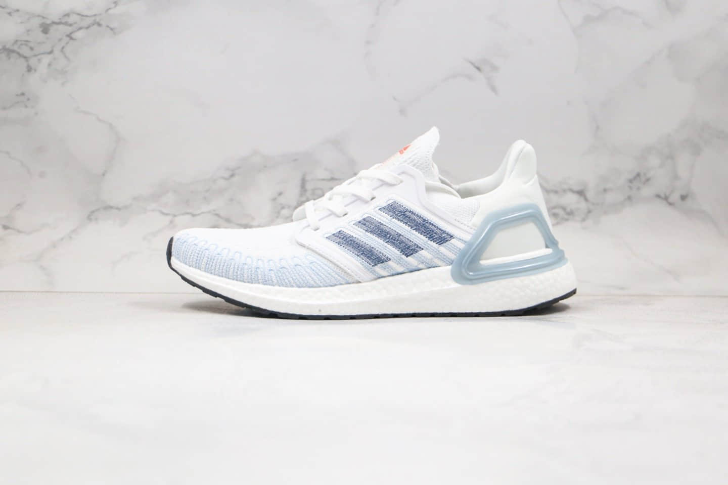 阿迪达斯Adidas Ultra Boost 20 Consortium纯原版本北美限定雾霾蓝色UB6.0爆米花跑鞋原盒原标 货号：FY3454