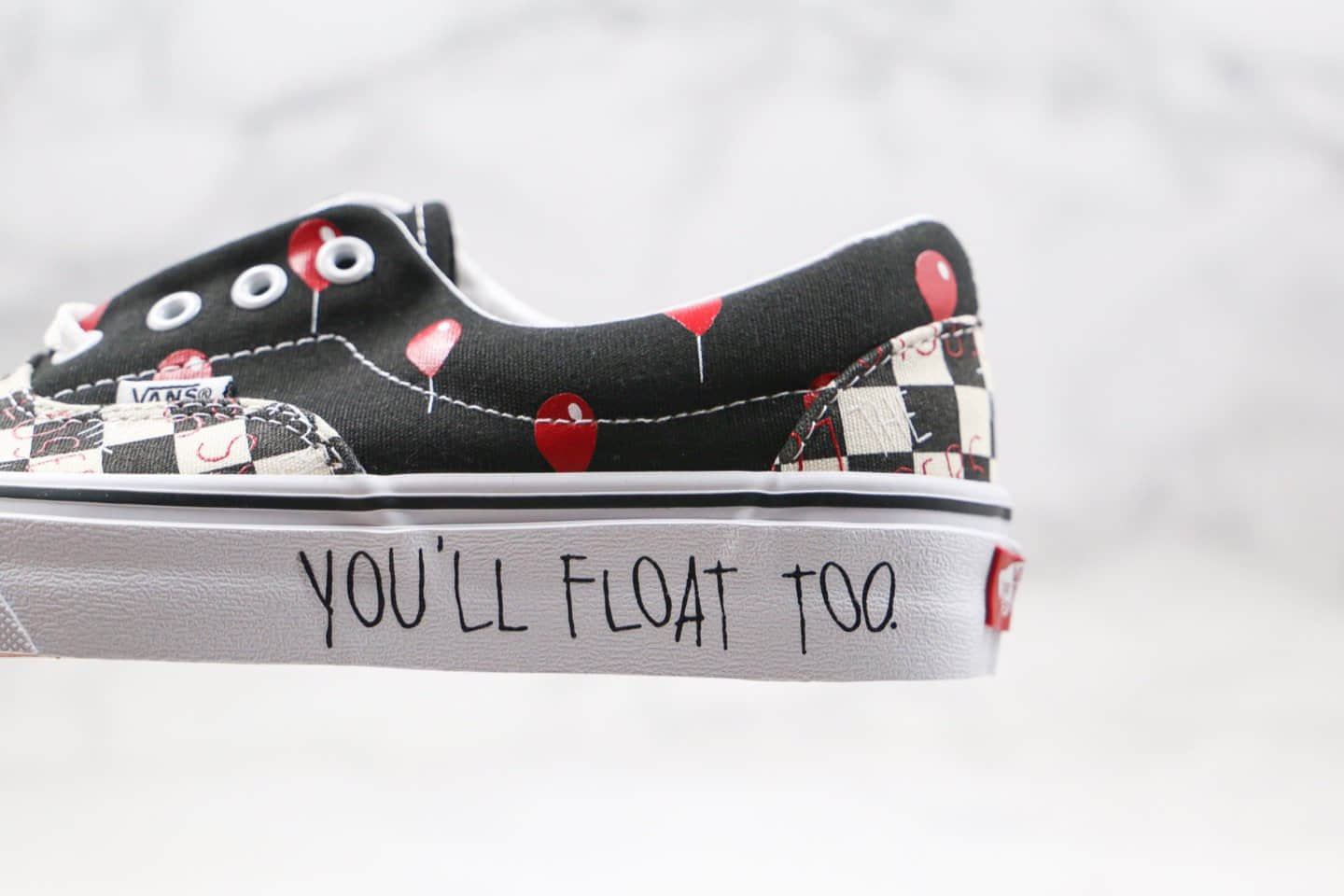 万斯Vans Style公司级版本低帮棋盘格子周杰伦气球情人节黑红色原楦头纸板打造 货号:VNOA2RR1YA3