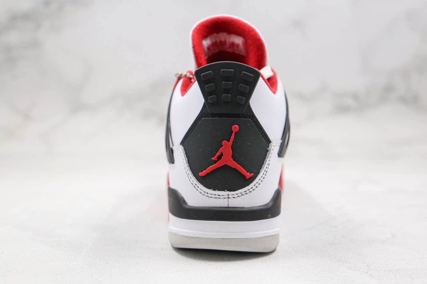 乔丹Air Jordan 4“Fire Red”纯原版本AJ4白红赛车原厂头层皮原盒原标 货号:308497-110