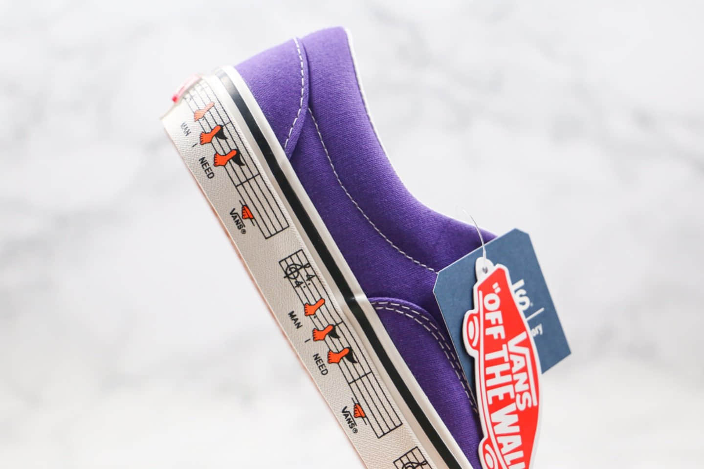 万斯Vans Era 95 Dx公司级版本低帮音乐喷泉涂鸦紫色硫化帆布鞋原厂硫化大底