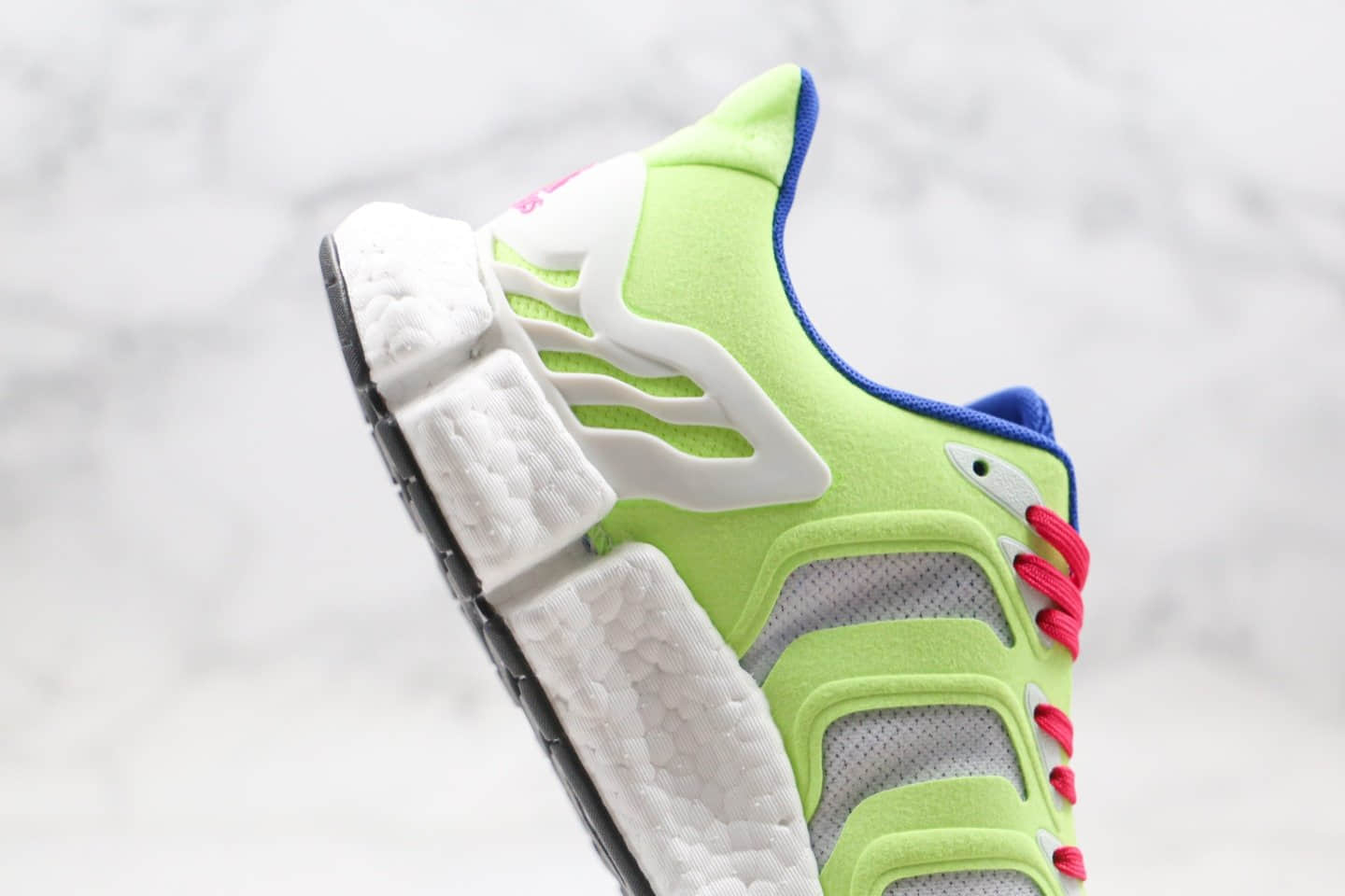 阿迪达斯Adidas Climacool纯原版本清风系列毛毛虫爆米花跑鞋荧光绿原盒原标 货号：FX7848