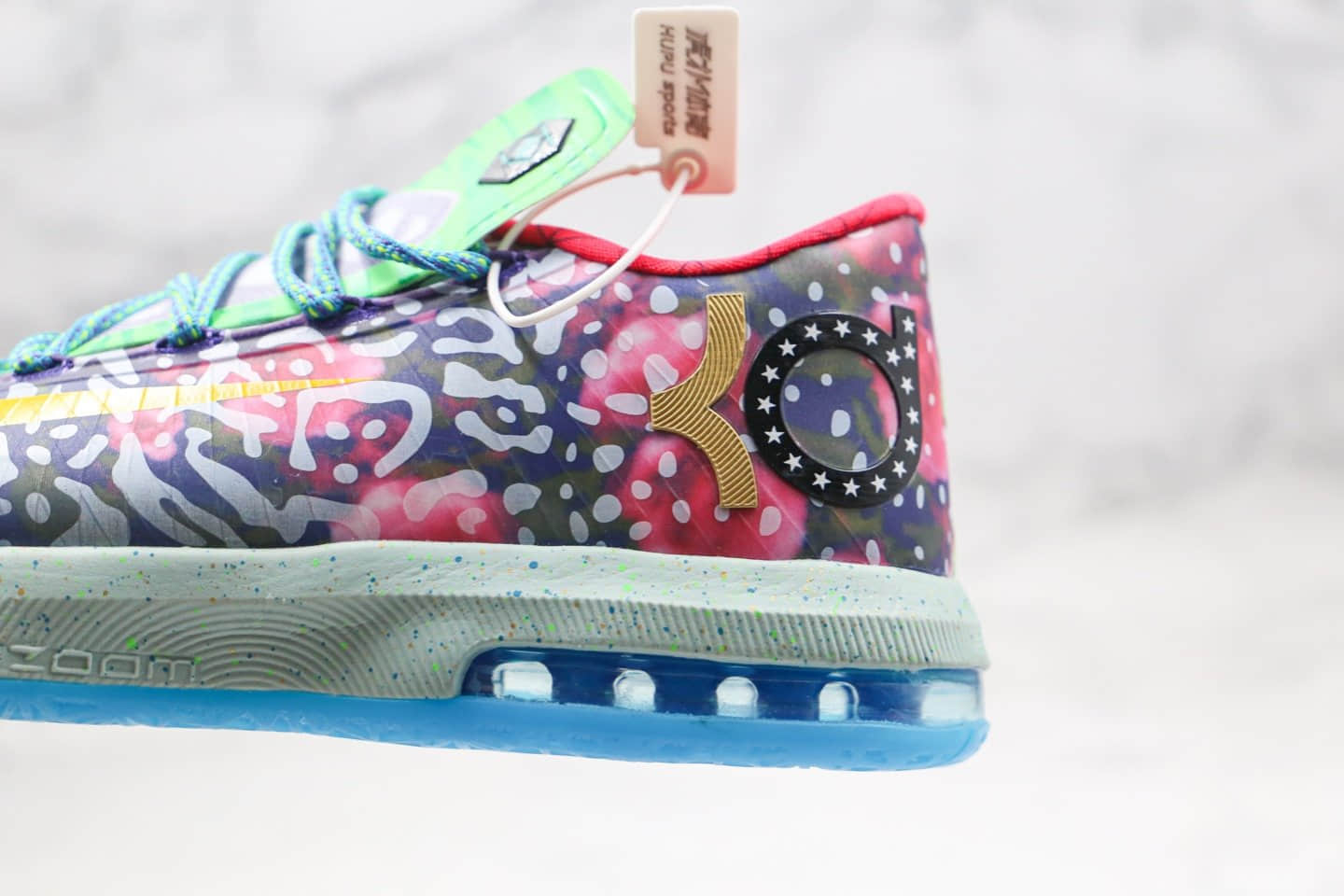 耐克Nike KD 6 Premium What The KD MVP纯原版本杜兰特6代实战篮球鞋七彩鸳鸯内置气垫 货号:669809-500