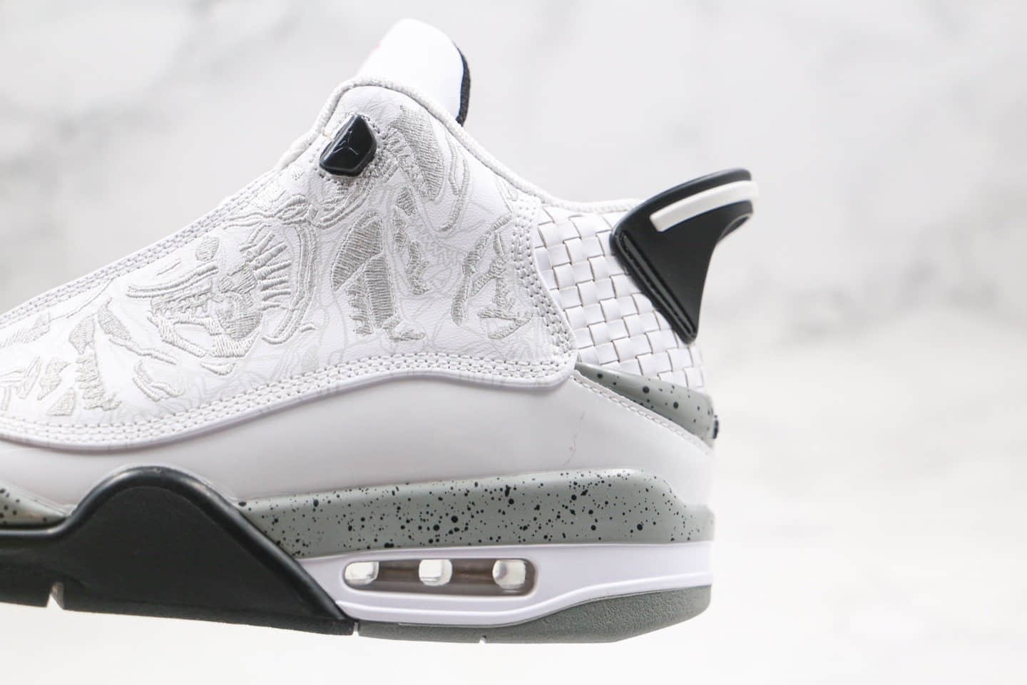 乔丹Air Jordan Dub Zero White Cement纯原版本气垫篮球鞋白黑色白水泥原档案数据开发 货号：311046-105