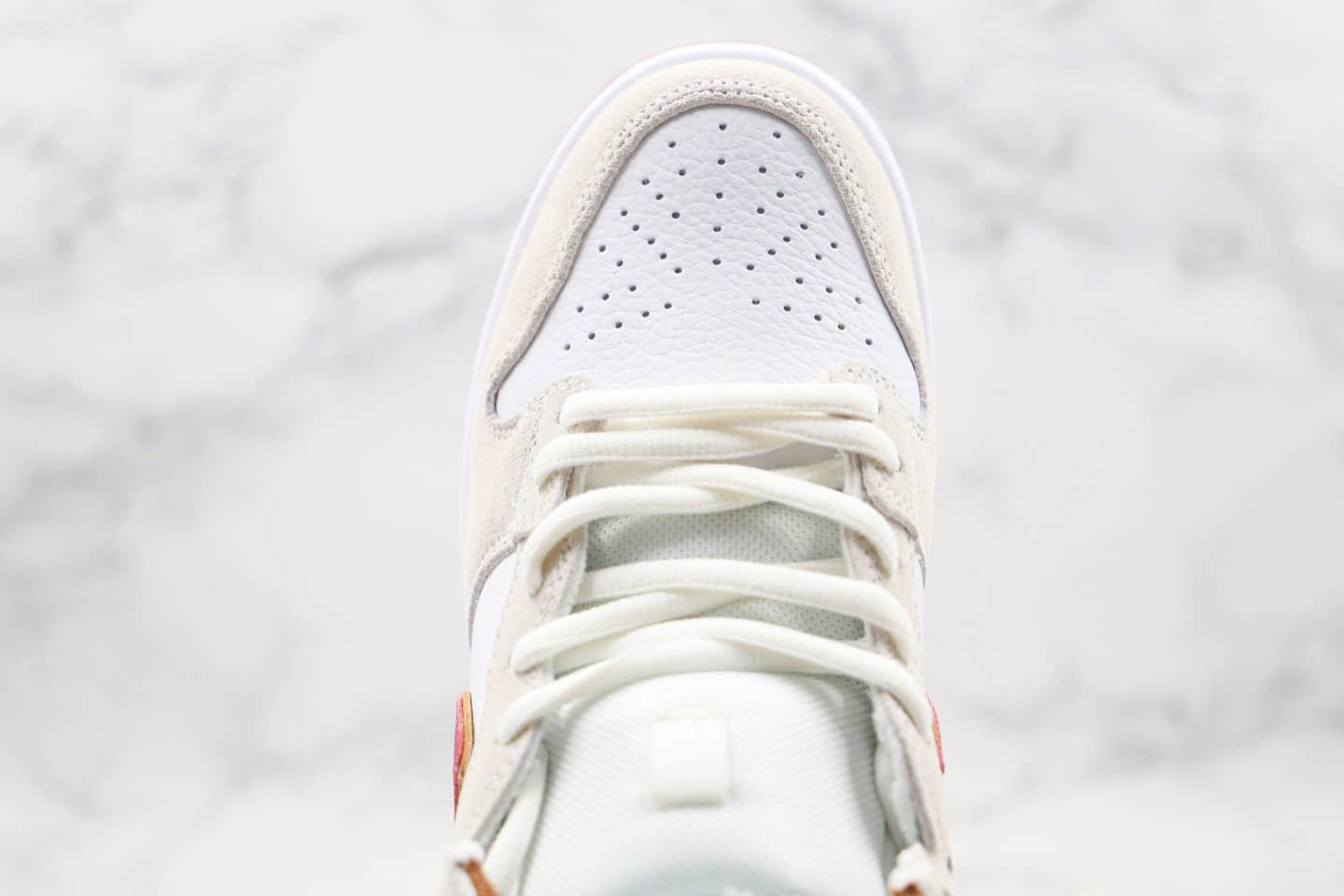 耐克Nike SB Dunk High Team Crimson纯原版本高帮SB DUNK骑士队白棕色内置气垫原档案数据开发 货号:CV9499-100