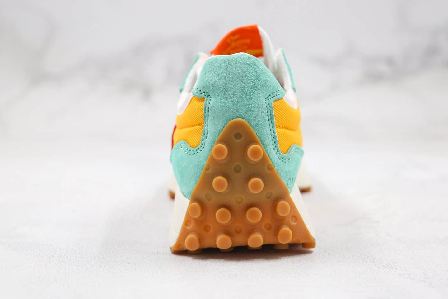 新百伦New Balance 327纯原版本复古慢跑鞋NB327糖果黄绿色正确鞋面材质区别市面通货版本 货号:MS327CDD