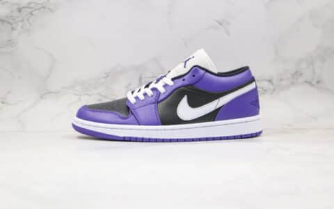 乔丹Air Jordan 1 Low Shadow纯原版本低帮AJ12020款黑紫葡萄配色原档案数据开发 货号：553558-501