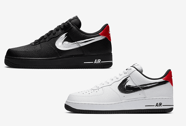 特色笔刷Swoosh!这两双AF1有点看头!