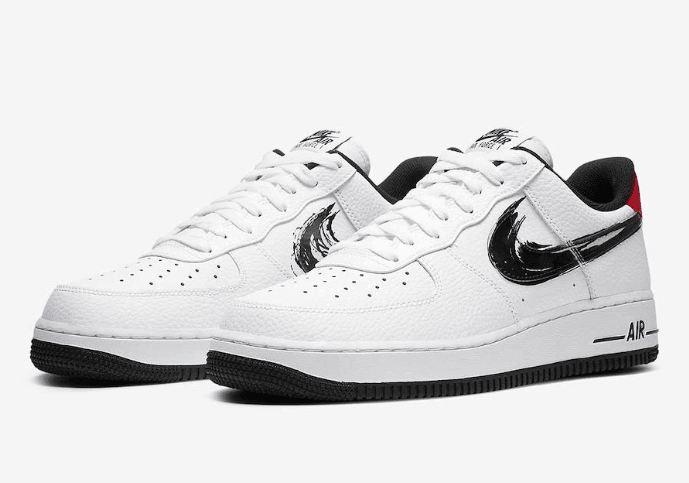 特色笔刷Swoosh!这两双AF1有点看头!