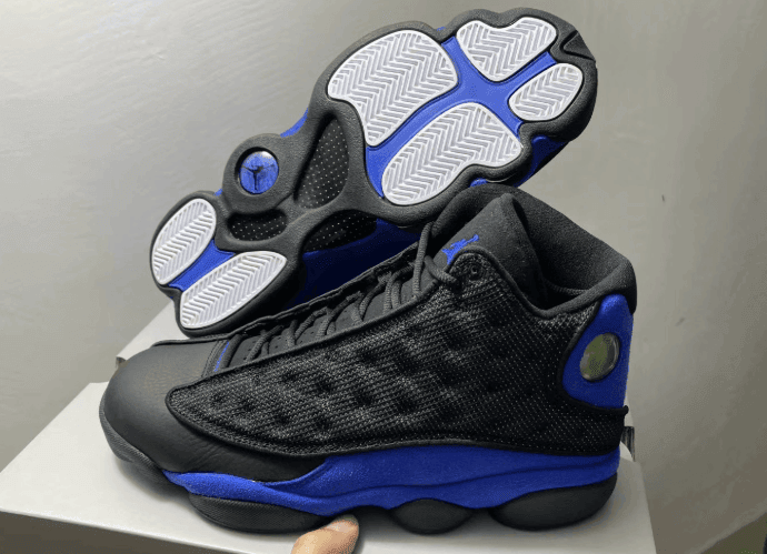 撞脸昆汀·理查德森 PE战靴!全新AJ13“Hyper Royal”实物图首度曝光! 货号:414571-040