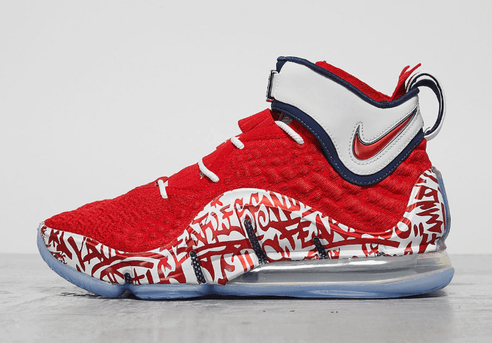 大红涂鸦装扮!第三双 LeBron 17 “Graffiti”首度曝光!