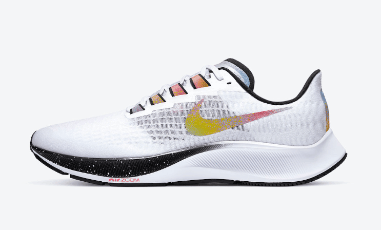 Nike飞马37全新配色释出官图!彩色泼墨绝对抢眼! 货号:CZ7864-100