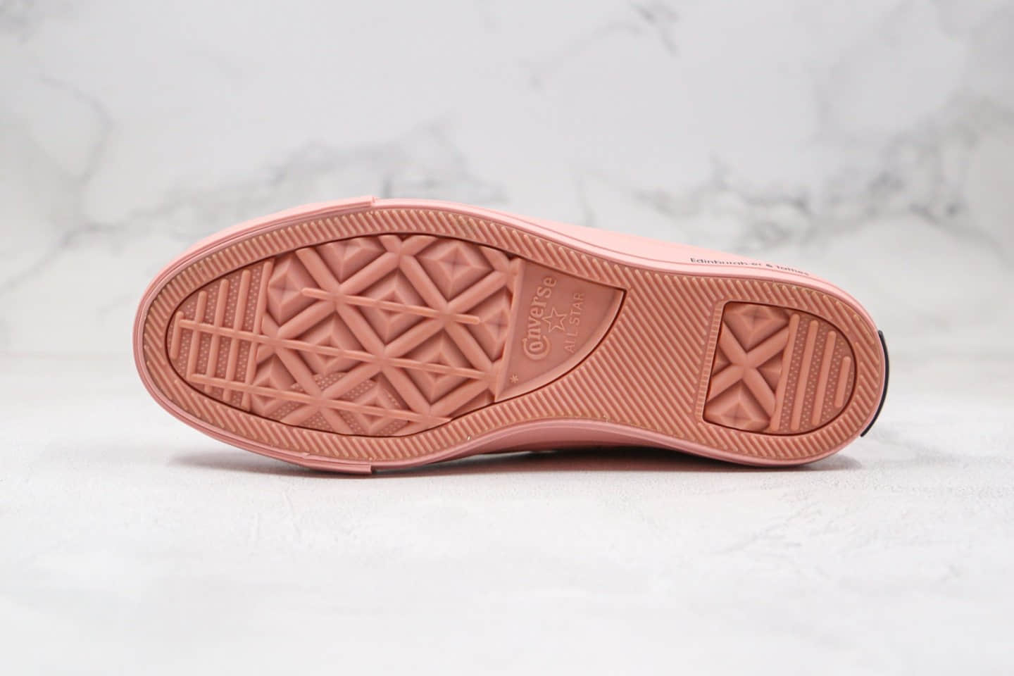 匡威Converse x opi chuck taylor all stat公司级版本高帮指甲油OPI联名款豆沙粉色硫化帆布鞋原厂硫化大底 货号：165729C