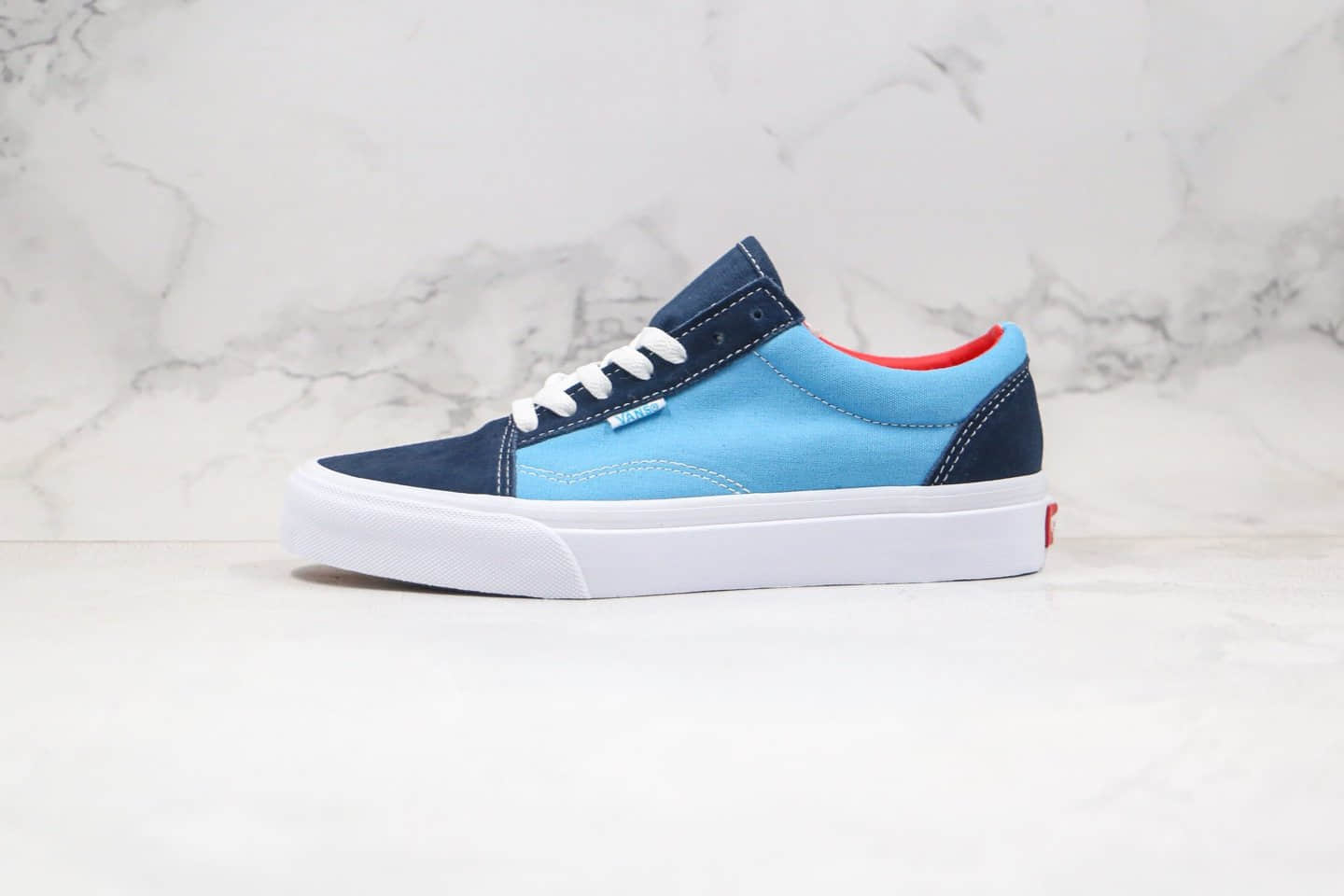 万斯Vasn OG Old Skool LX公司级版本低帮棕绿蓝色拼接撞色复古硫化帆布鞋原楦头纸板打造
