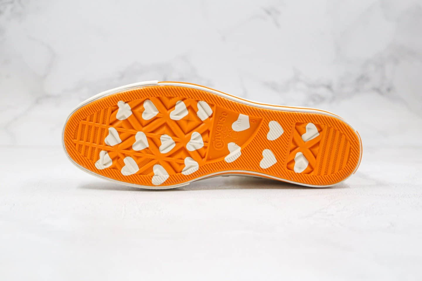 匡威Converse Chuck Taylor All Star 1970 High x Mille Bobby Brown公司级版本高帮七夕情人节限定米白橙色牛郎织女硫化帆布板鞋原档案数据开发 货号:169398C