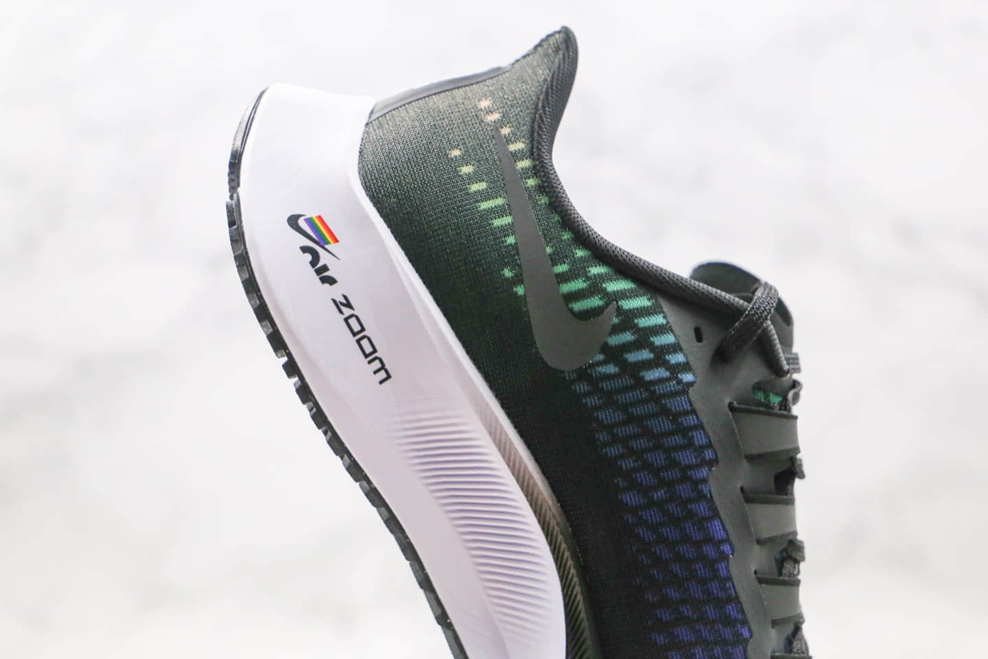 耐克Nike Air ZooM Pegasus 37 V2纯原版本登月37代黑炫彩彩虹配色跑步鞋内置Zoom气垫原盒原标 货号:CZ5923-001