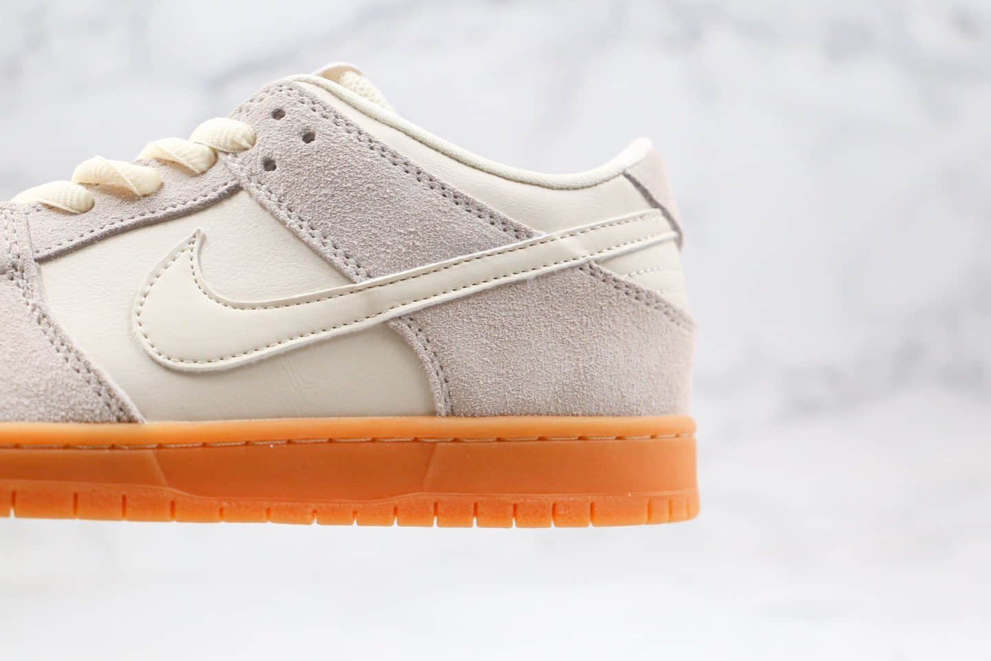 耐克Nike Dunk Low Pro 2020纯原版本低帮SB DUNK米白灰色生胶大底板鞋内置Zoom气垫 货号:AR0778-005