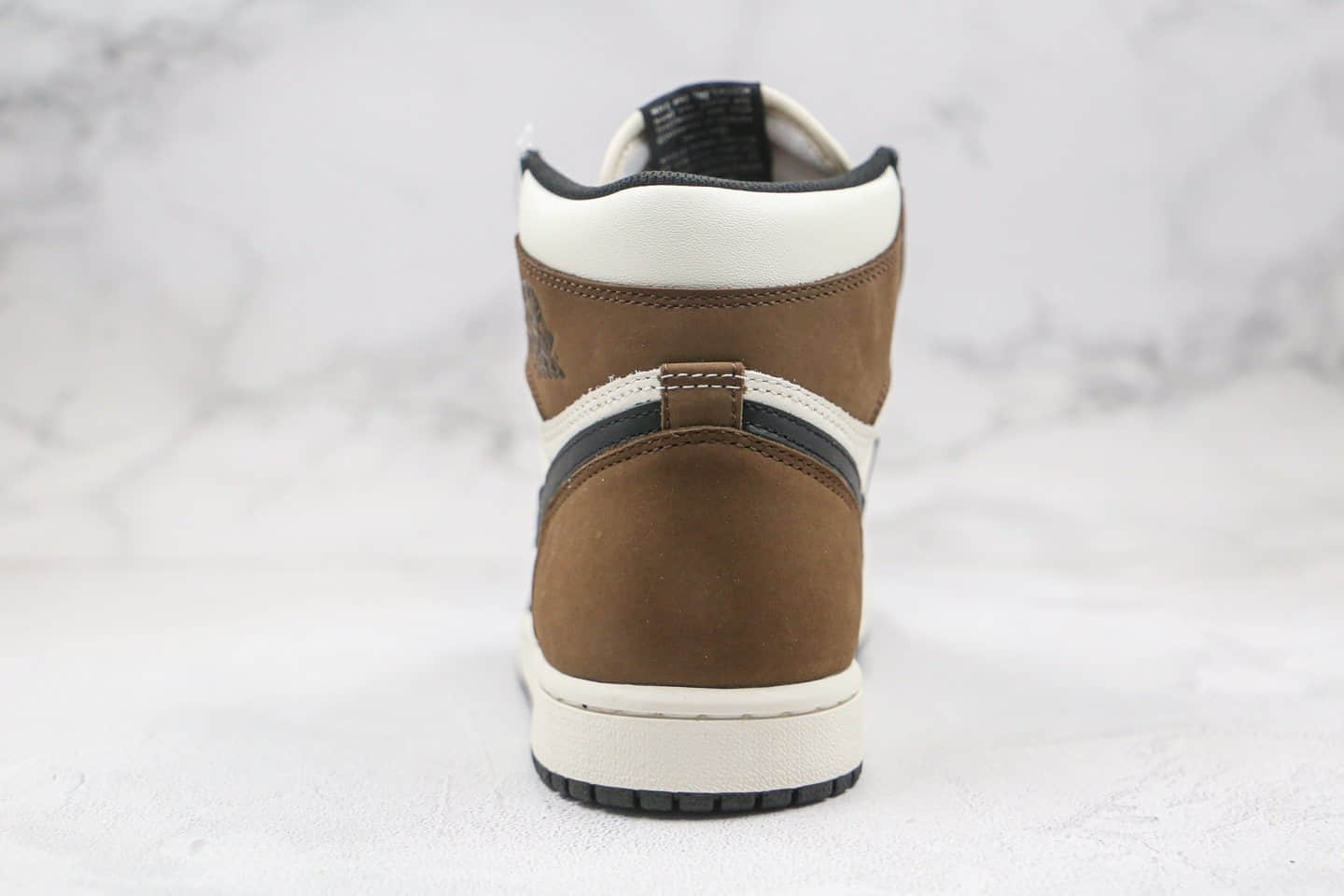 乔丹Air Jordan 1 High OG Dark Mocha纯原版本高帮AJ1小倒钩黑棕色原档案数据开发正确后跟定型 货号:555088-105