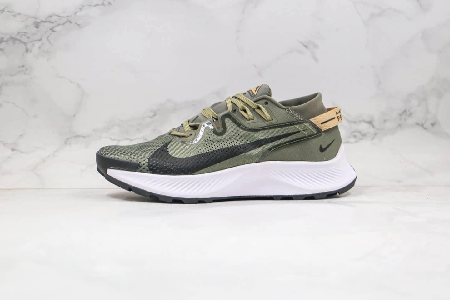 耐克Nike Zoom Pegasus Trall 2纯原版本登月系列超级飞马2代越野跑鞋橄榄绿配色原盒原标内置气垫 货号：CK4305-300