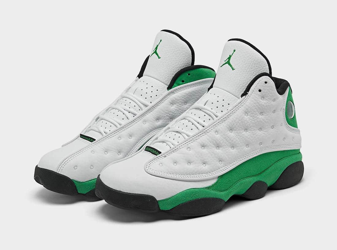 酷似天价雷阿伦限定!AJ13 “Lucky Green”最新实物图曝光! 货号:DB6537-113