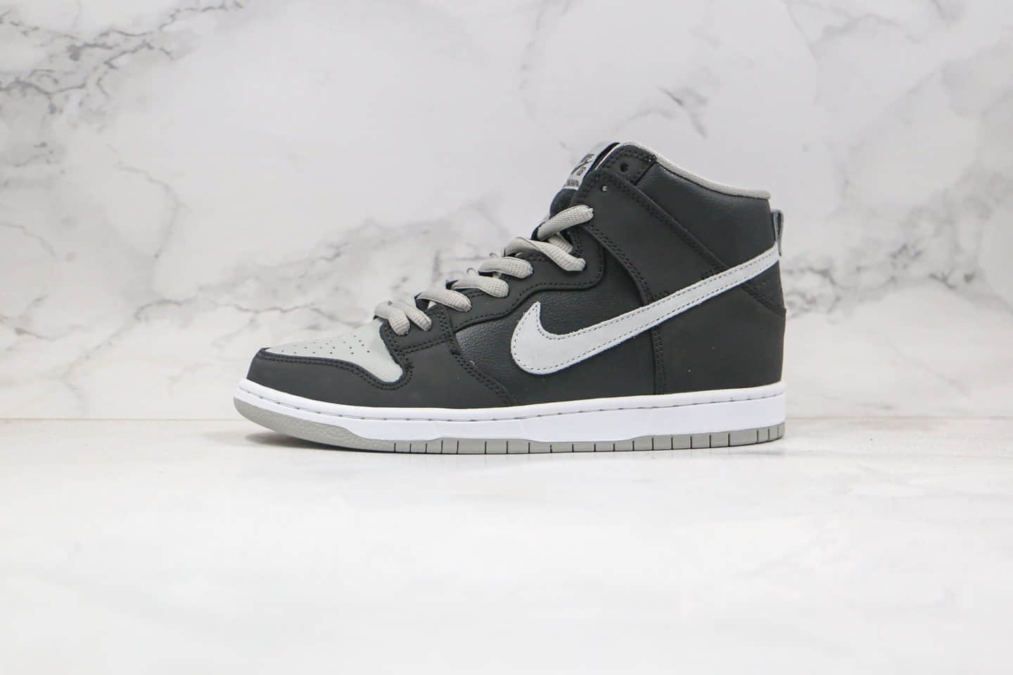 耐克Nike SB Dunk High J-Pack “Shadow”公司级版本高帮SB板鞋影子灰内置气垫 货号:854851-067
