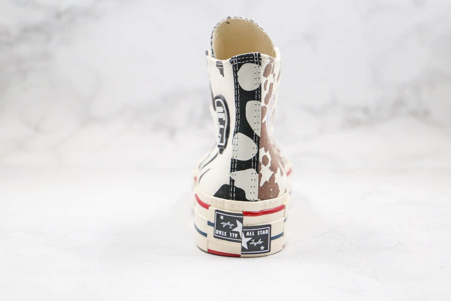 匡威Converse x BrainDead公司级版本高帮脑死亡二代牛奶斑点冰淇淋配色帆布鞋原盒原标原厂硫化大底 货号:169946C