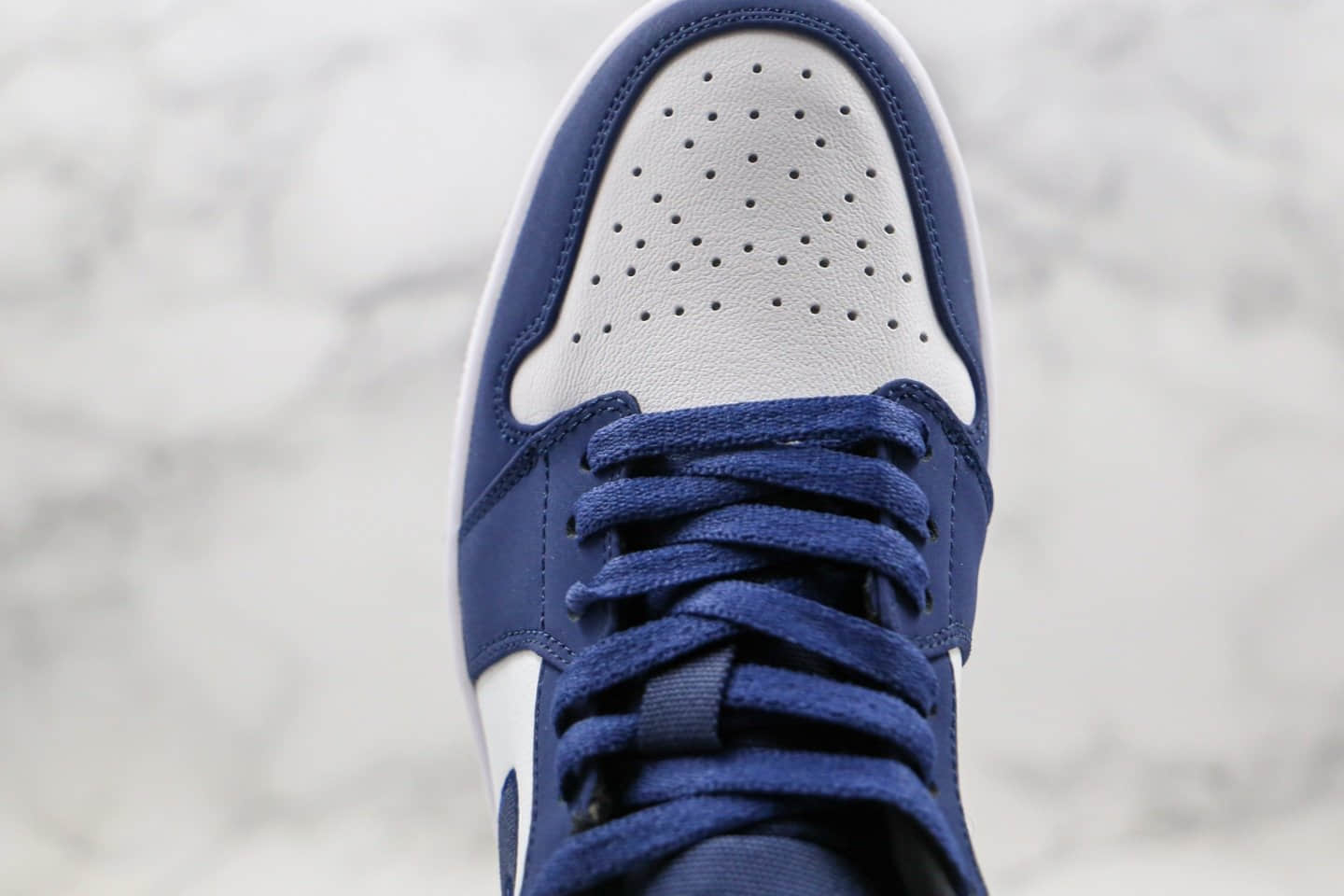 乔丹Air Jordan 1 Low纯原版本低帮AJ1蓝白色帆布勾篮球鞋内置气垫原盒原标 货号:553558-405