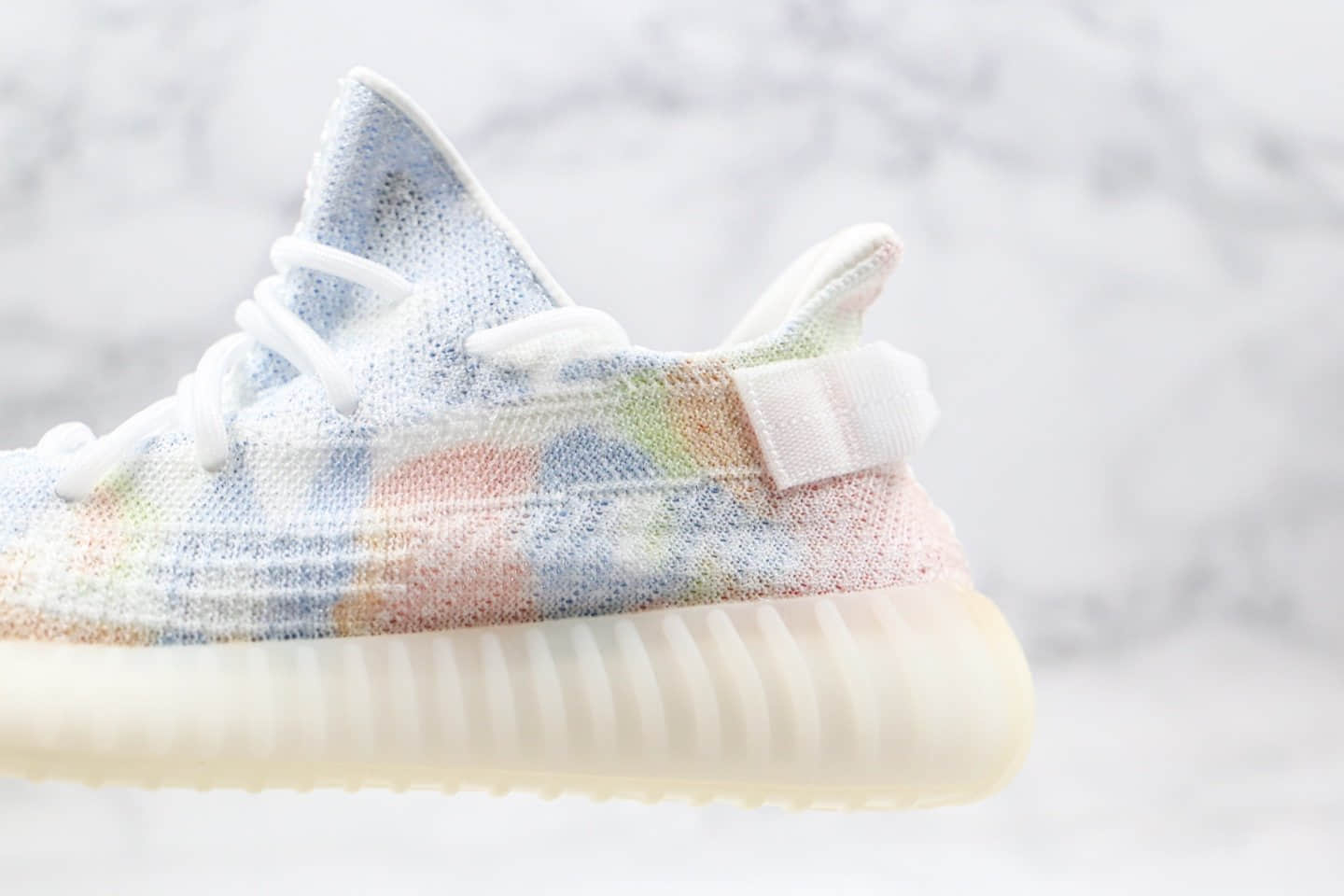 阿迪达斯Adidas Yeezy 350V2公司级版本椰子350爆米花亲友限定糖果扎染配色原楦头纸板打造 货号:SU0103