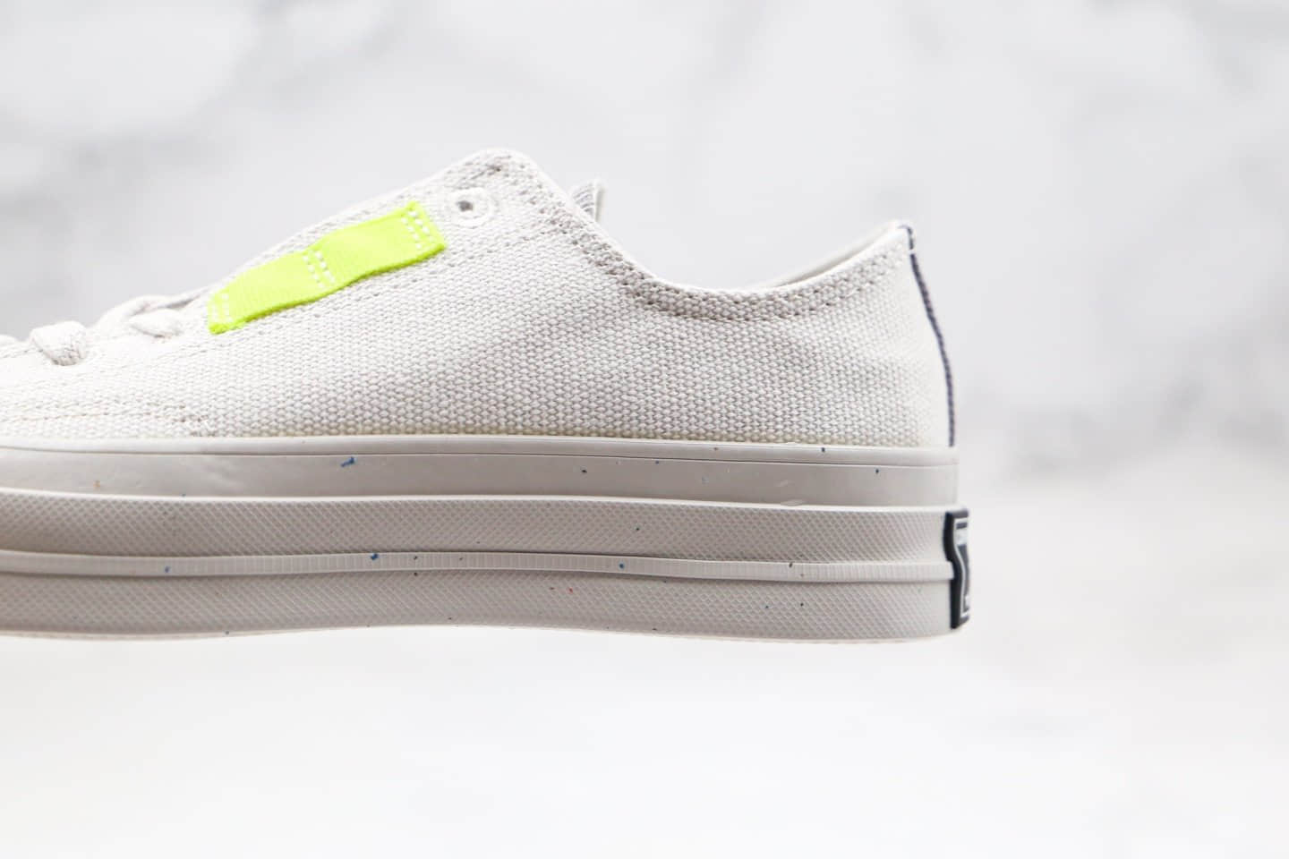 匡威Converse Tri-Panel Renew公司级版本环保系列鞋舌补丁灰绿橙色拼色马卡龙低帮帆布鞋原楦头纸板打造 货号：168618C