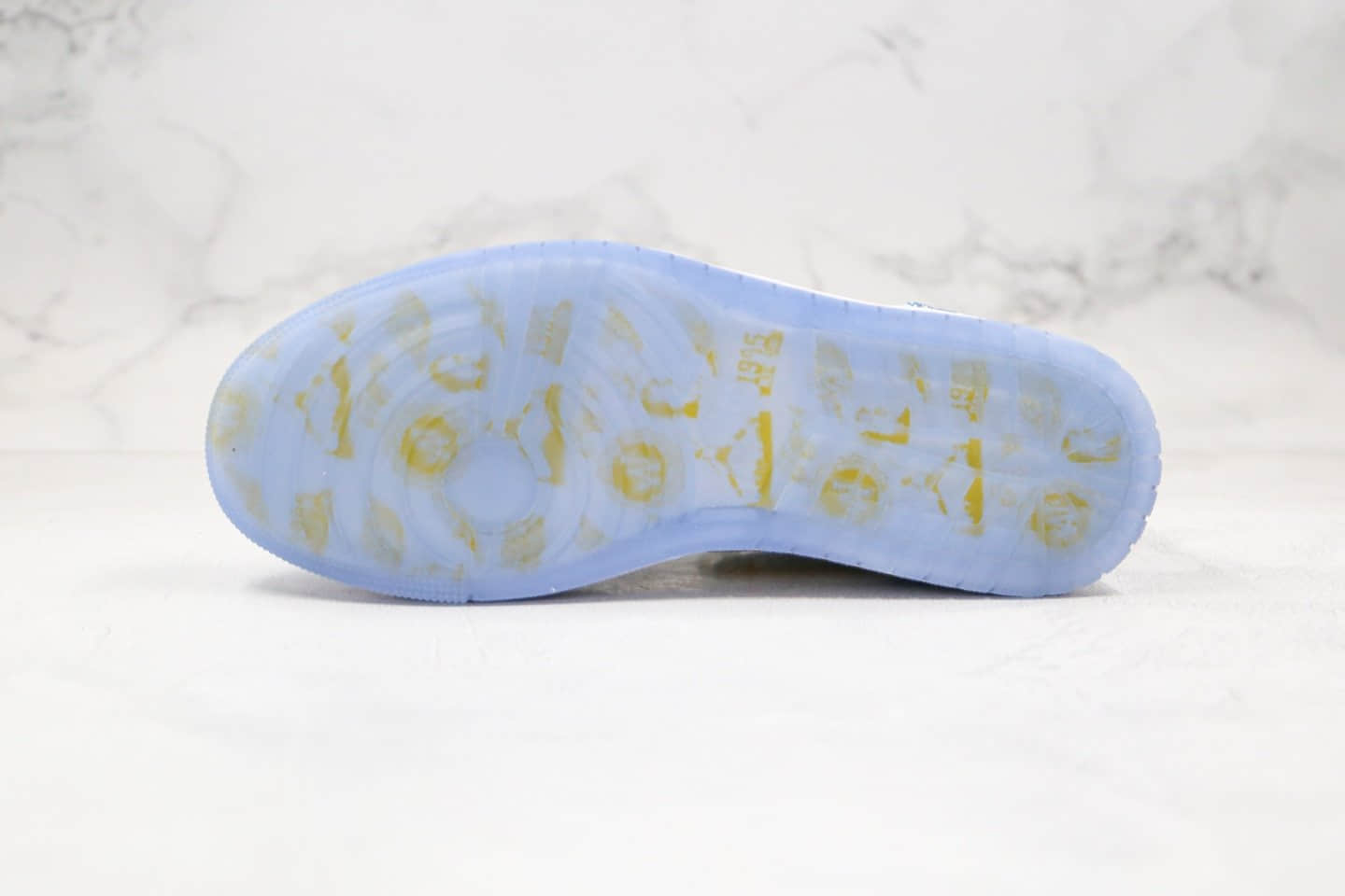 乔丹Air Jordan 1纯原版本低帮AJ1爆裂纹白蓝黄色篮球鞋内置气垫原盒原标 货号:309192-172