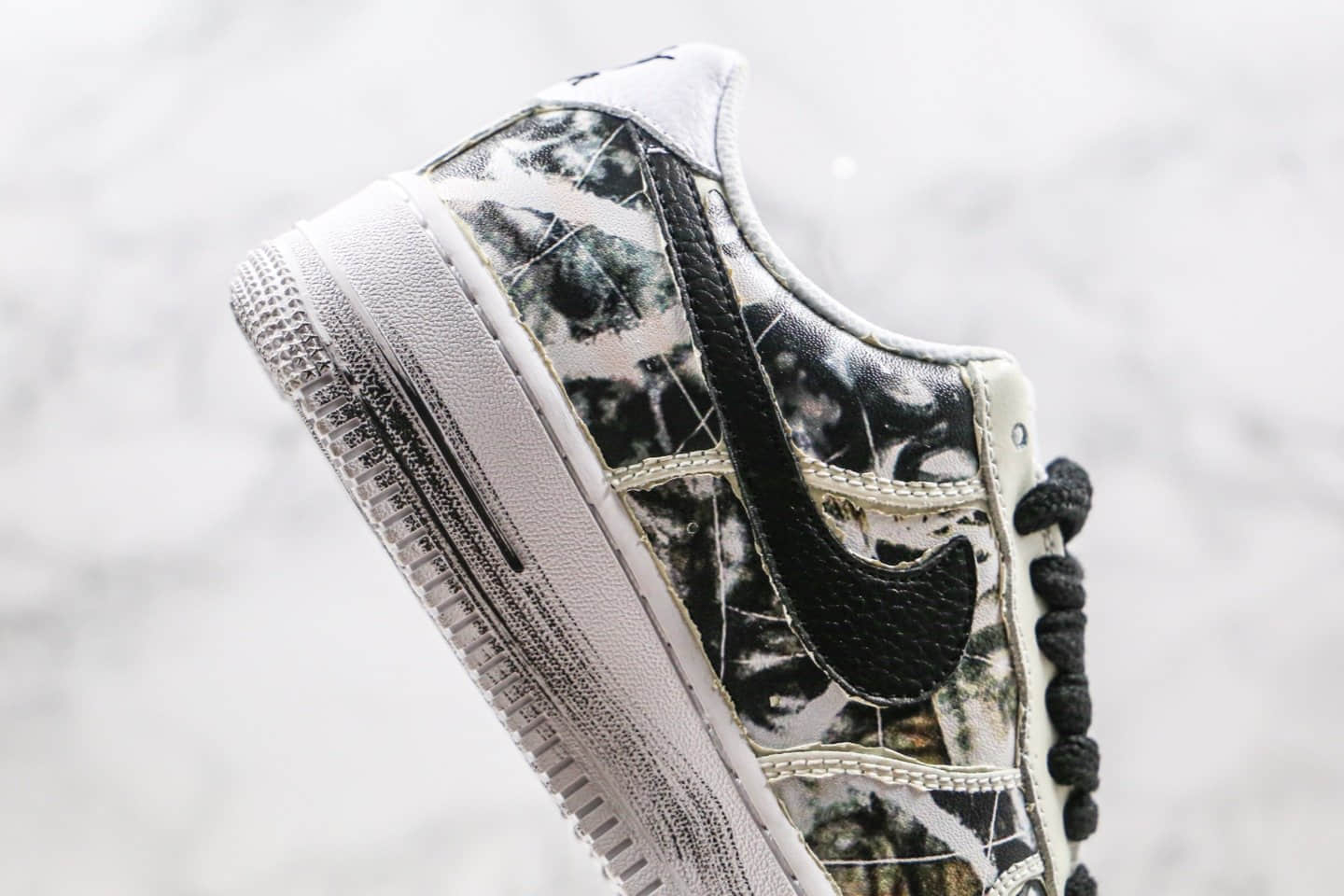 耐克PEACEMINUSONE x Nike Air Force 1 Para-noise纯原版本低帮空军一号权志龙联名款小雏菊刮刮乐二代反转配色内置气垫正确内层涂鸦 货号:DD3223-100