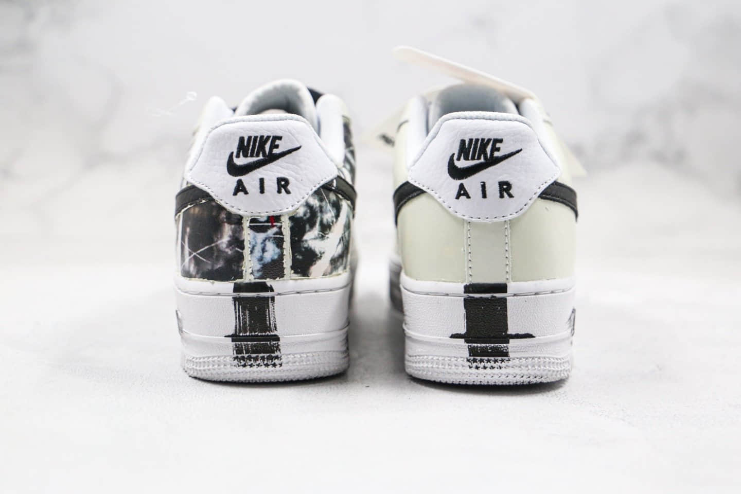 耐克PEACEMINUSONE x Nike Air Force 1 Para-noise纯原版本低帮空军一号权志龙联名款小雏菊刮刮乐二代反转配色内置气垫正确内层涂鸦 货号:DD3223-100