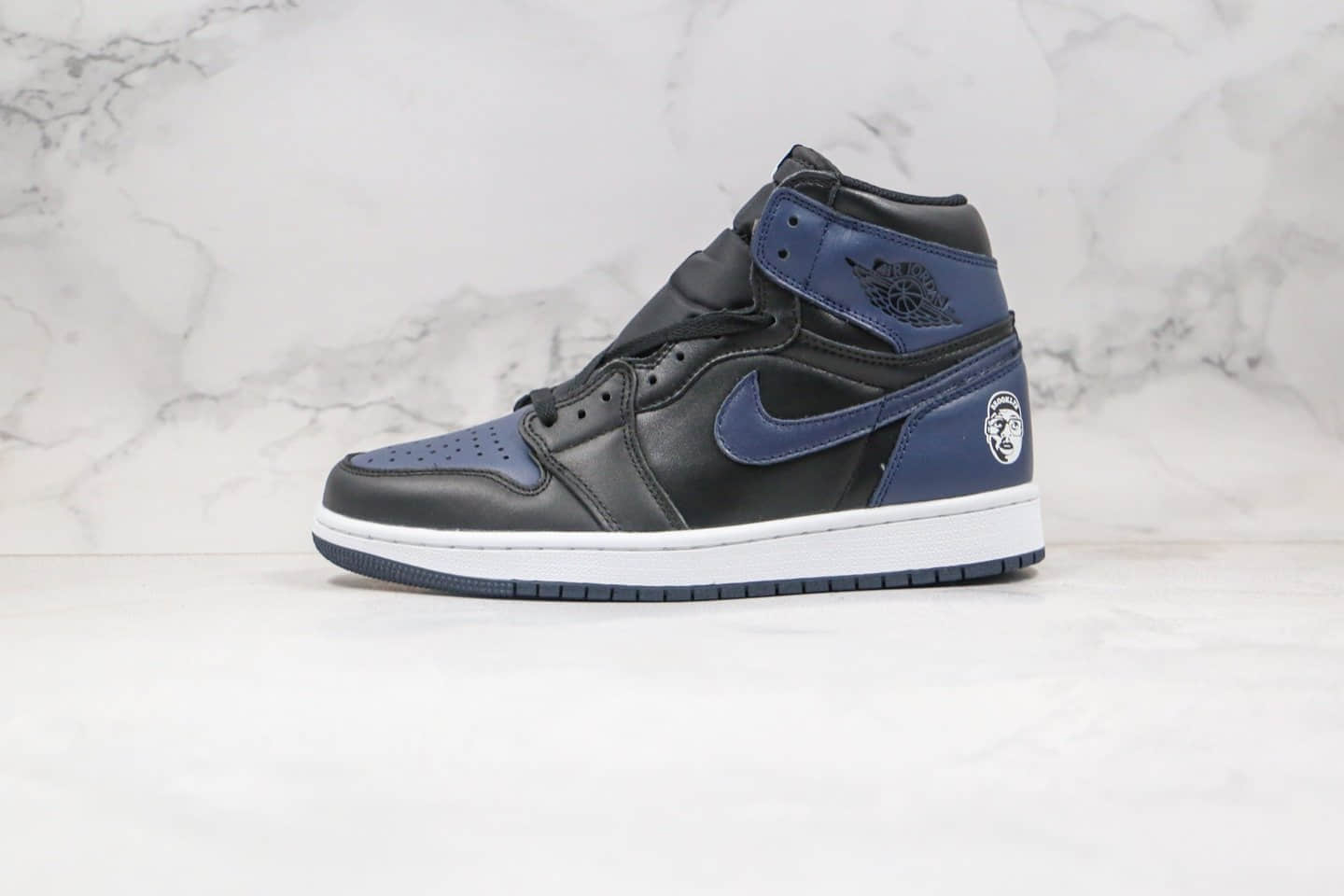 乔丹Air Jordan 1Retro High OG Spizike Fort Greene纯原版本高帮AJ1斯派克李头像黑蓝色原档案数据开发正确后跟定型 货号：705588-550