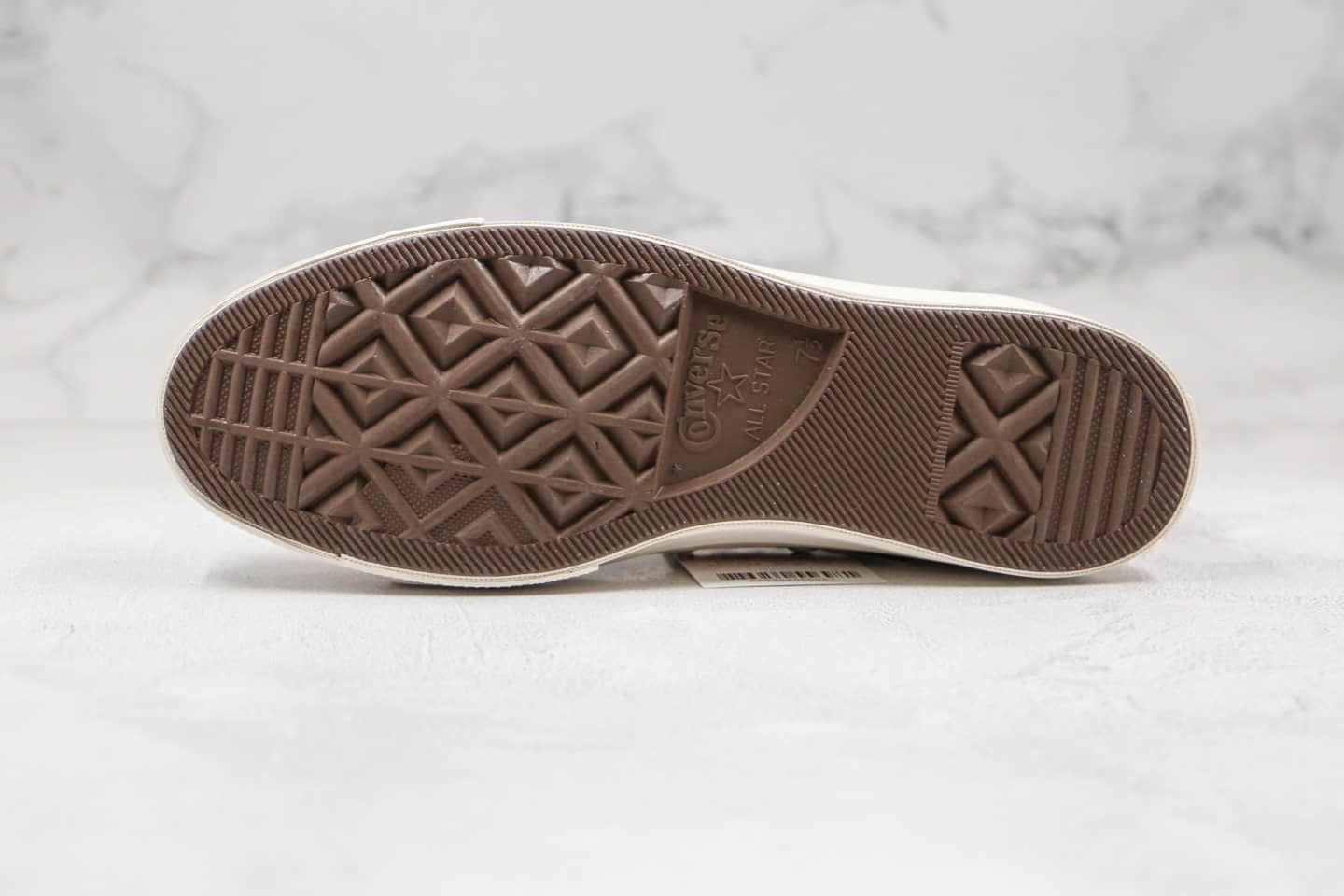 匡威Converse Chuck 70公司级版本高帮腰果花棋盘拼接帆布鞋原档案数据开发原盒原标 货号:163407C