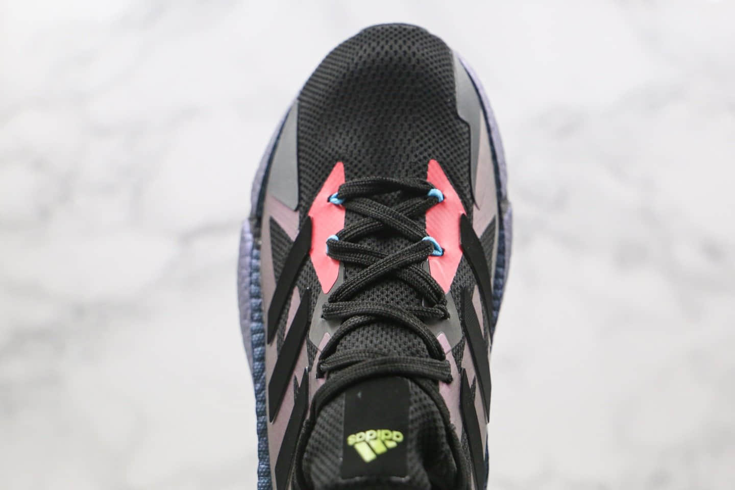 阿迪达斯Adidas Boost X9000L4纯原版本爆米花跑鞋X9000L4黑蓝紫渐变色原档案数据开发 货号：FW4910