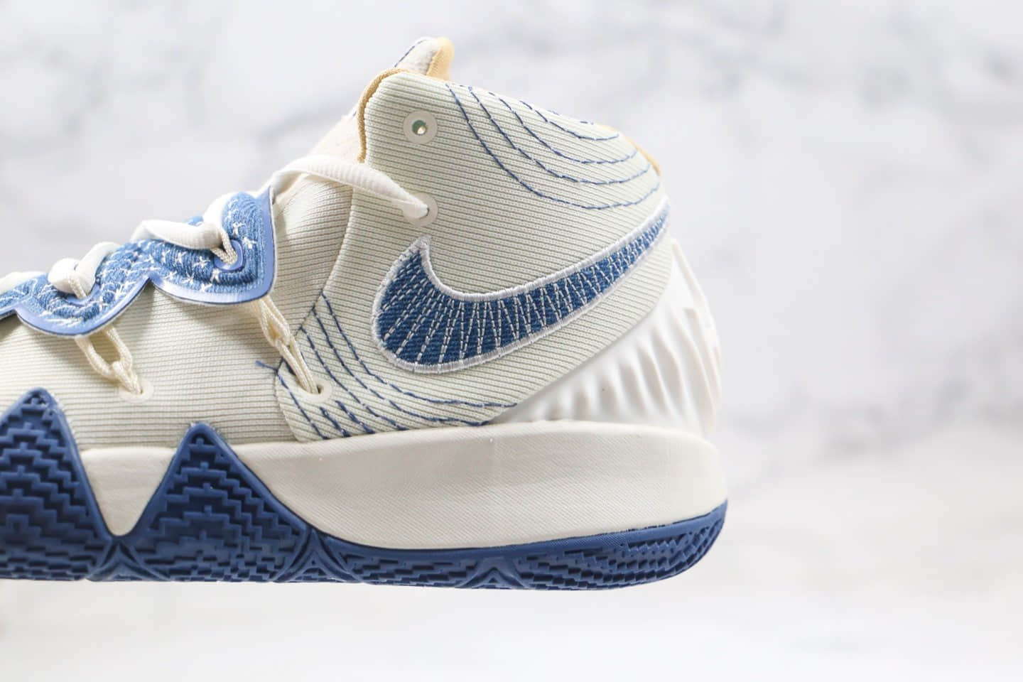 耐克Nike KYBRID S2 EP纯原版本欧文456融合款米白蓝色篮球鞋原盒原标原档案数据开发 货号：DA6706-100