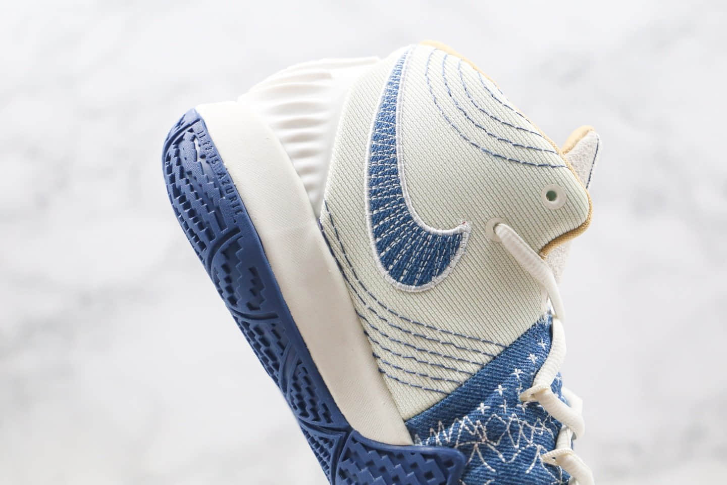 耐克Nike KYBRID S2 EP纯原版本欧文456融合款米白蓝色篮球鞋原盒原标原档案数据开发 货号：DA6706-100