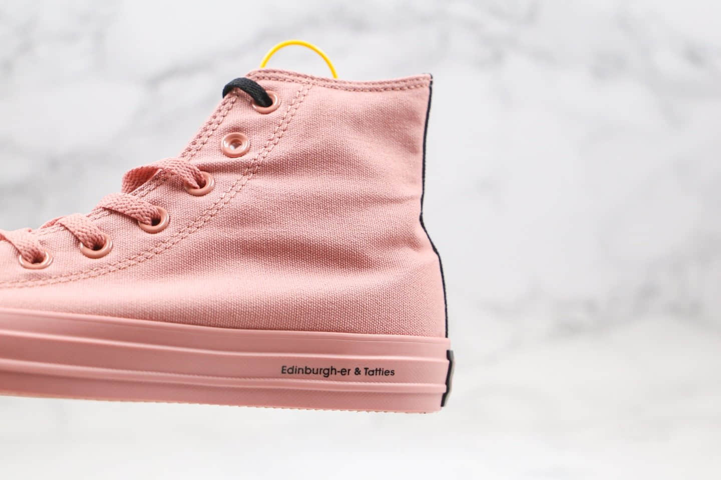 匡威Converse x opi chuck taylor all stat公司级版本高帮指甲油OPI联名款豆沙粉色硫化帆布鞋原厂硫化大底 货号：165729C