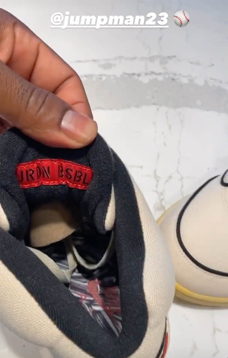 超限量Air Jordan 5 Baseball PE首度曝光！看完有点眼馋！