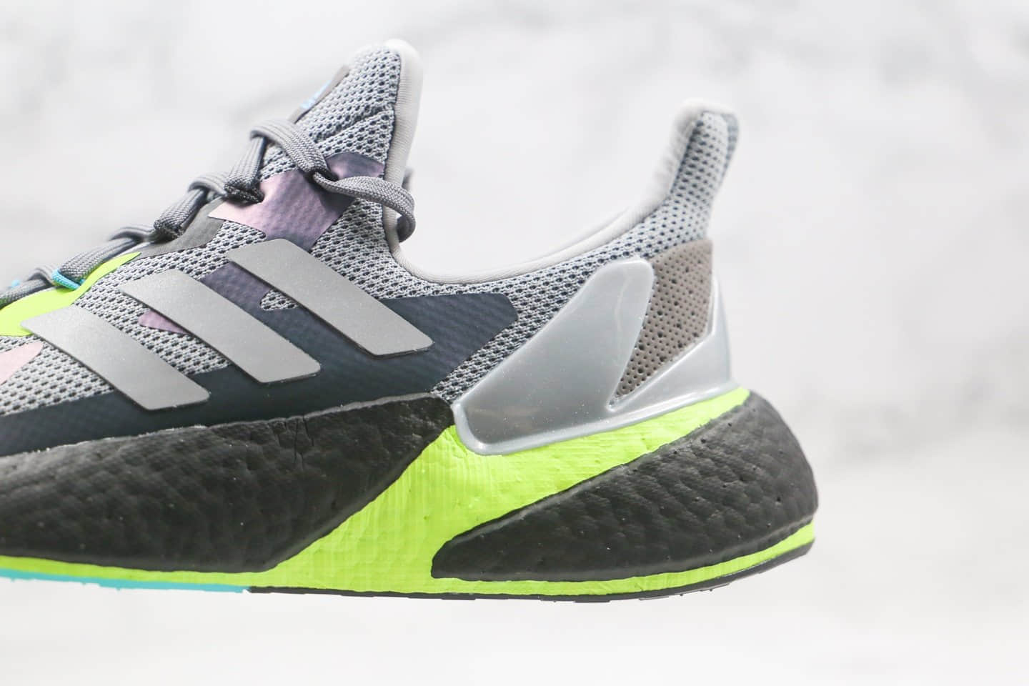 阿迪达斯Adidas X9000L4 BOOST纯原版本爆米花跑鞋X9000L4灰绿色原档案数据开发 货号：FW8385