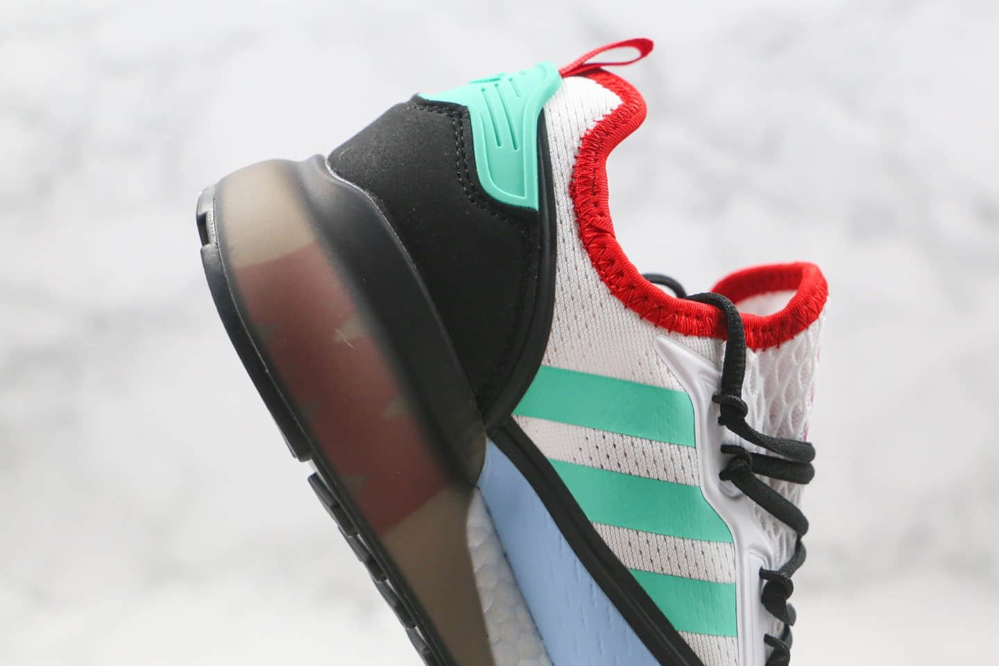 阿迪达斯Adidas Originals ZX 2K Boost纯原版本易烊千玺同款ZX 2K爆米花缓震跑鞋原楦头纸板打造 货号：FV2958