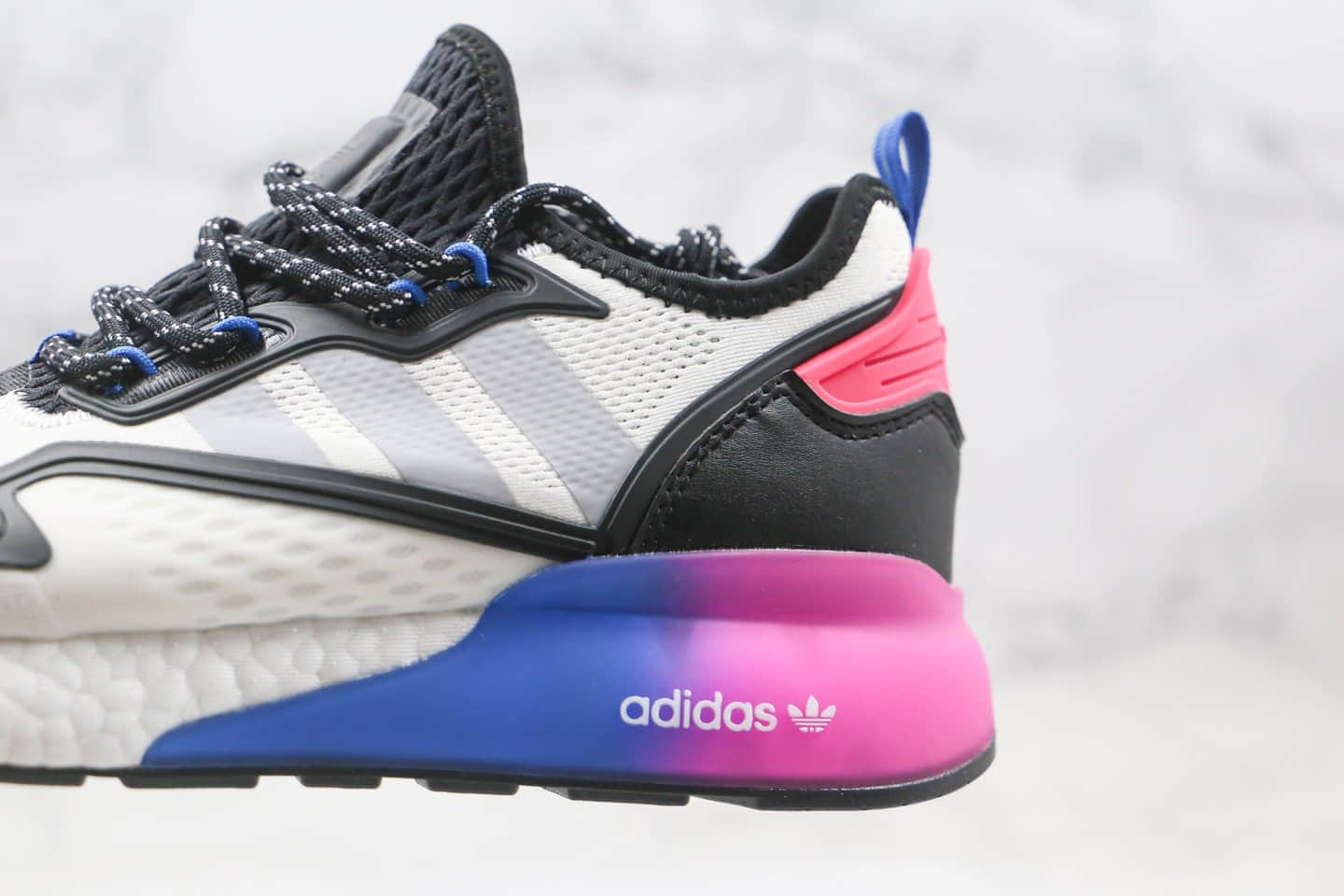 阿迪达斯adidas Originals ZX 2K Boost纯原版本易烊千玺同款爆米花缓震休闲运动跑鞋区分市面版本 货号：FX8835