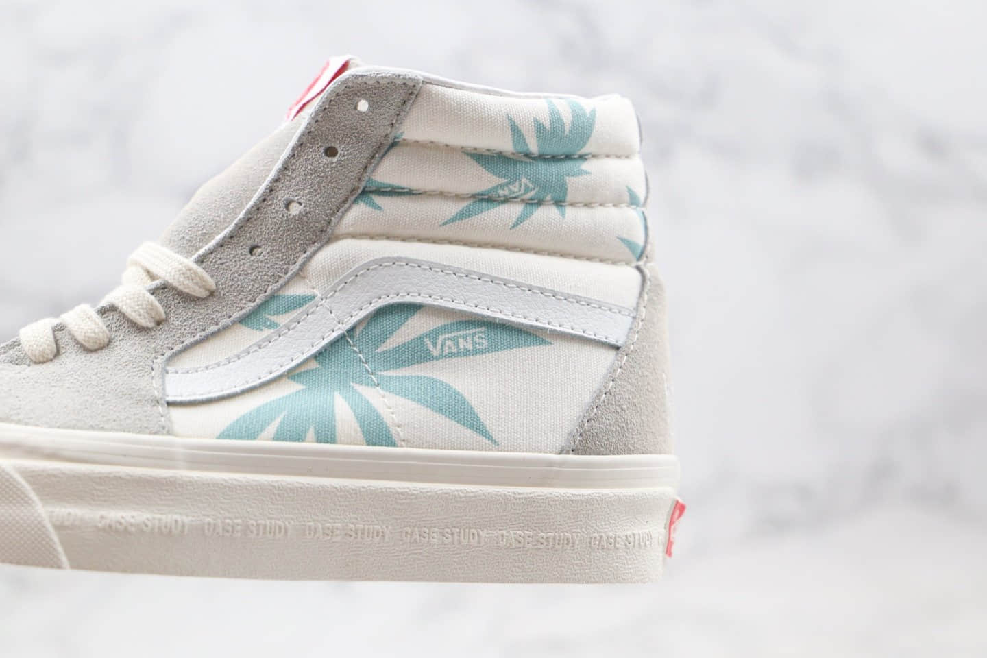 万斯Modernica x Vans Vault Sk8-Hi公司级版本联名高帮板鞋枫叶米白蓝色原档案数据开发