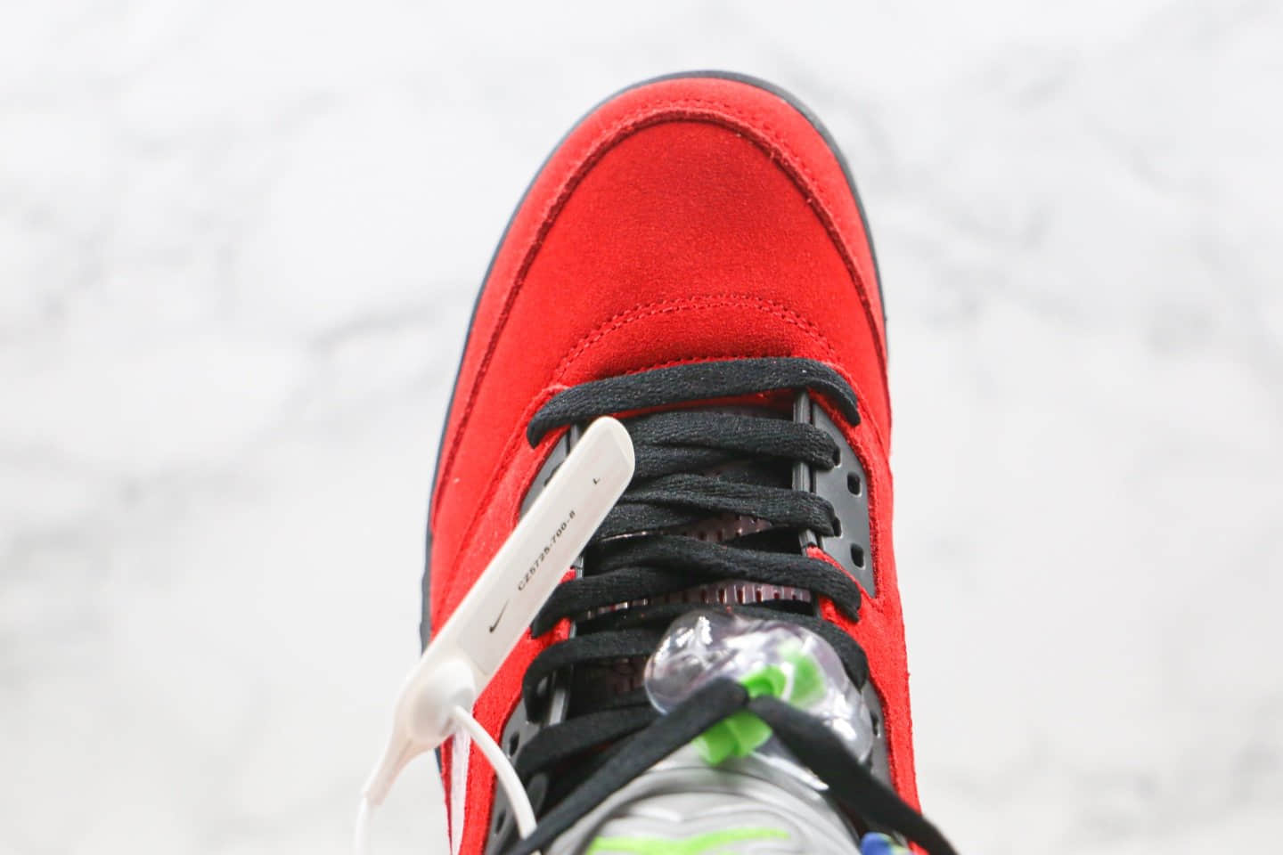 乔丹Air Jordan 5 What The纯原版本鸳鸯红黄色AJ5篮球鞋内置气垫原档案数据开发 货号：CZ5725-700