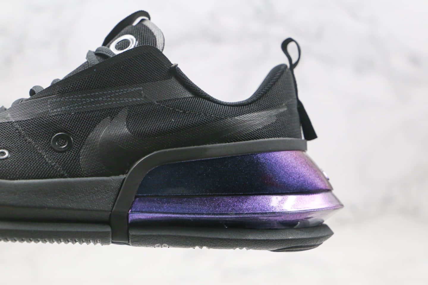 耐克Nike Air Technology纯原版本太空尼龙布半掌气垫跑鞋黑紫色原楦头纸板打造 货号：CK7173-010