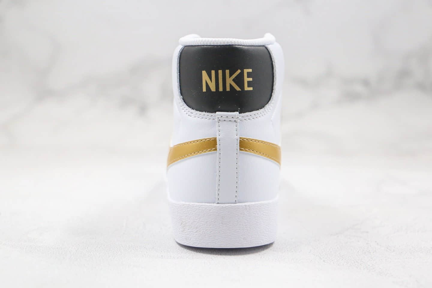 耐克Nike Blazer Mid Retro纯原版本中帮开拓者白黑金色板鞋原档案数据开发 货号:AV9375-107