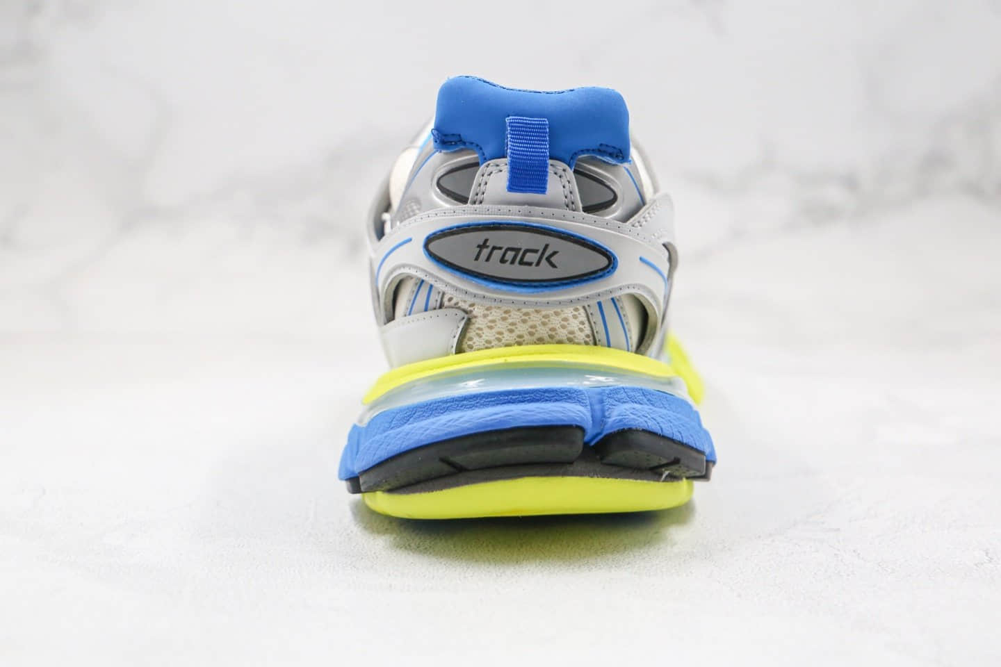 巴黎世家Balenciaga Sneaker Tess s.Gomma MAILLE WHITE ORANGE纯原版本复古老爹鞋三代灰蓝绿色原盒配件齐全