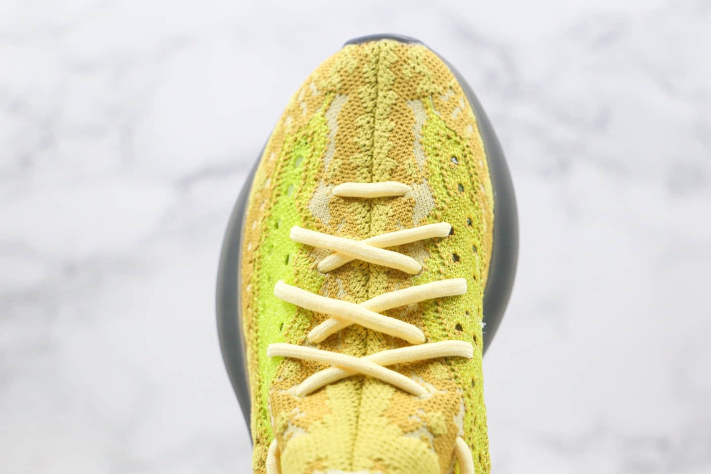 阿迪达斯Adidas Yeezy 380 Boost公司级版本侃爷同款椰子爆米花跑鞋380棕黄深灰黑色原厂巴斯夫缓震大底 货号：FZ4990